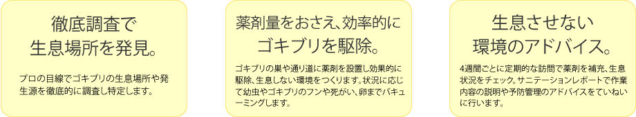 ゴキブリ駆除サービス